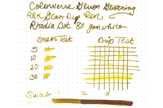 Colorverse Gluon Glistening fountain pen ink